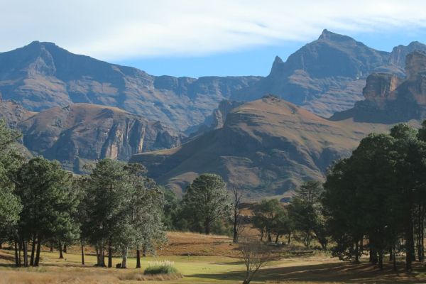 View from golf course towards Rhino and The Monk